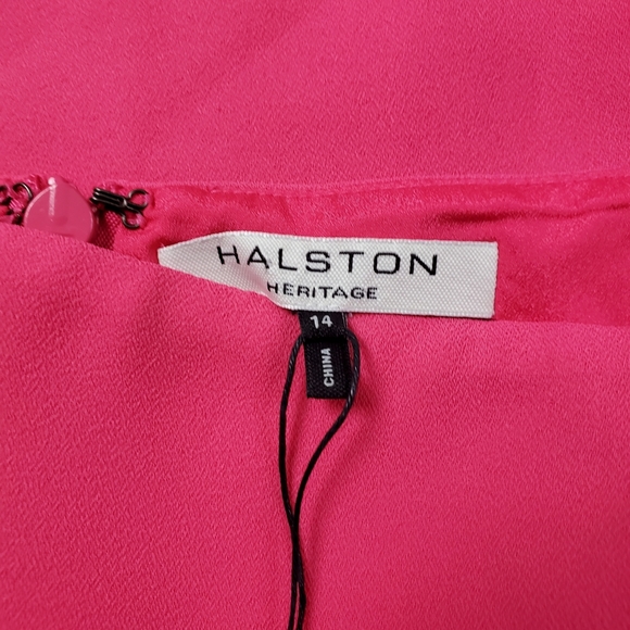 HALSTON HERITAGE Draped Strapless Dress Womens size 14 - Picture 5 of 5